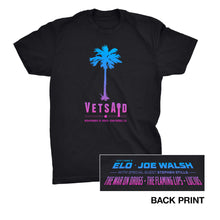 Load image into Gallery viewer, VetsAid 2023 Gradient Palm Black Tee