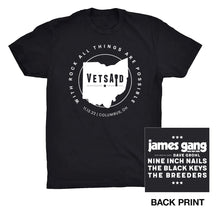 Load image into Gallery viewer, VetsAid 2022 Black Tee